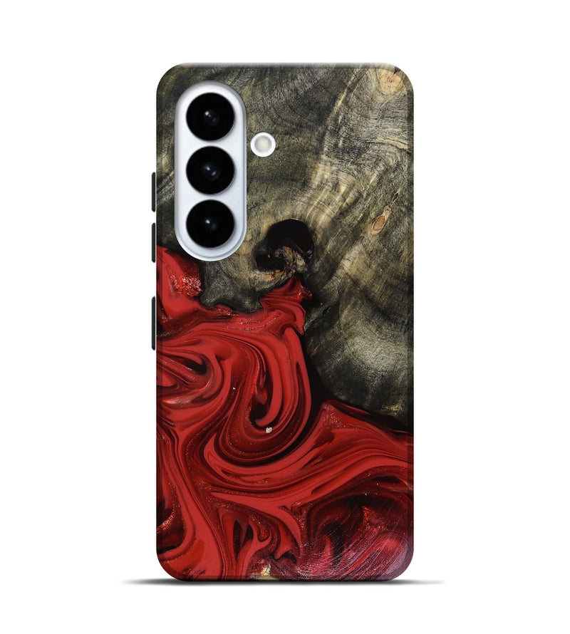 Galaxy S26 Wood Live Edge Phone Case - Jeramy (Red, 816142)