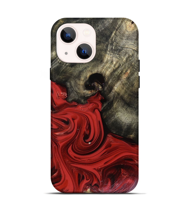 iPhone 14 Wood Live Edge Phone Case - Jeramy (Red, 816142)