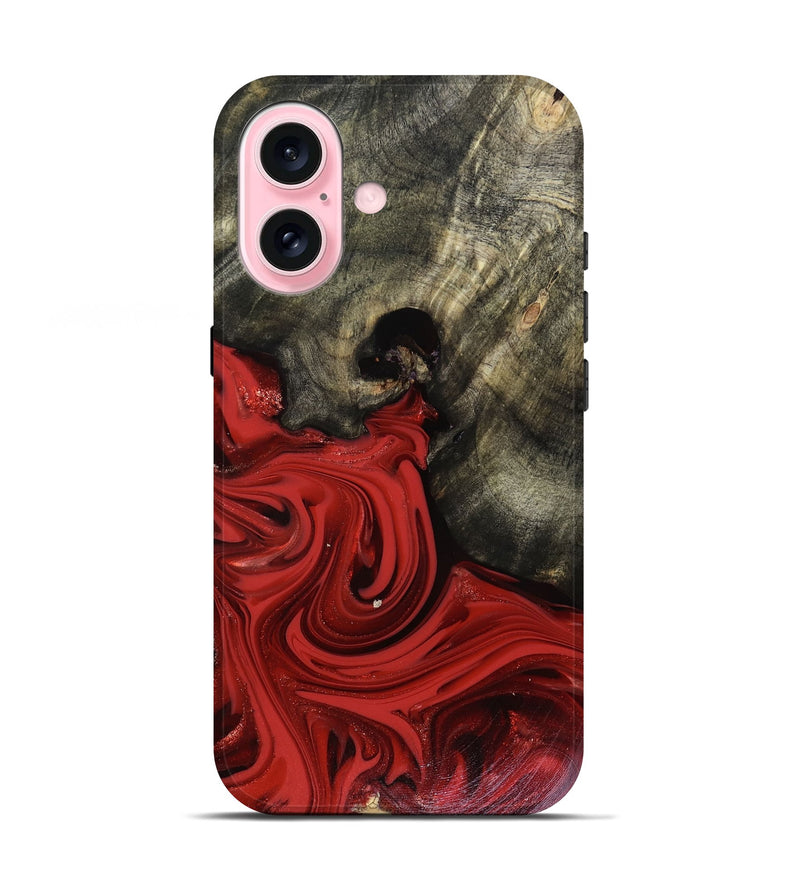 iPhone 17 Wood Live Edge Phone Case - Jeramy (Red, 816142)