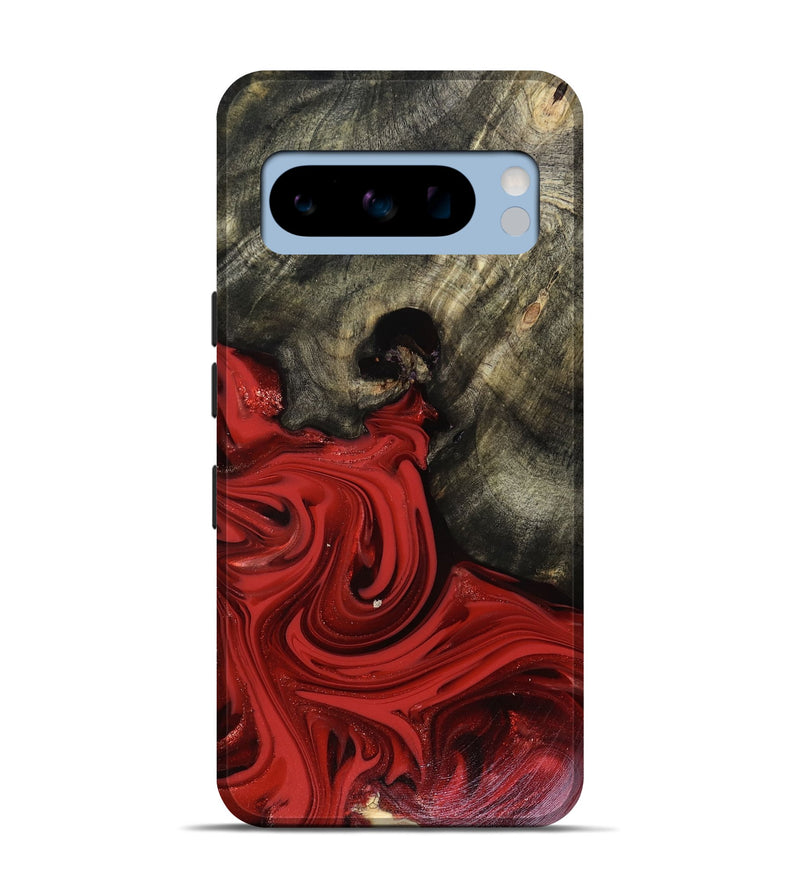 Pixel 8 Pro Wood Live Edge Phone Case - Jeramy (Red, 816142)