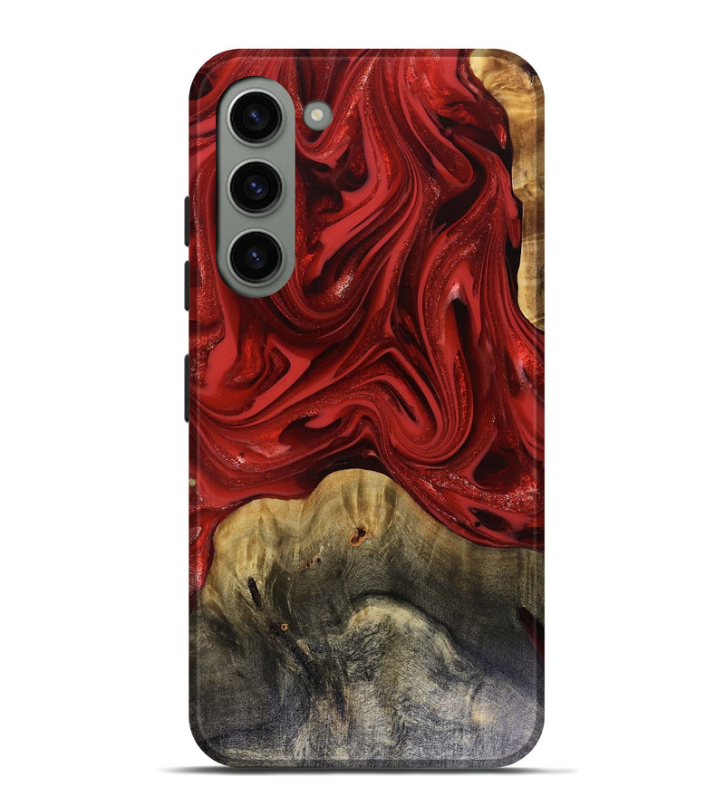 Galaxy S23 Plus Wood Live Edge Phone Case - Oliver (Red, 816145)