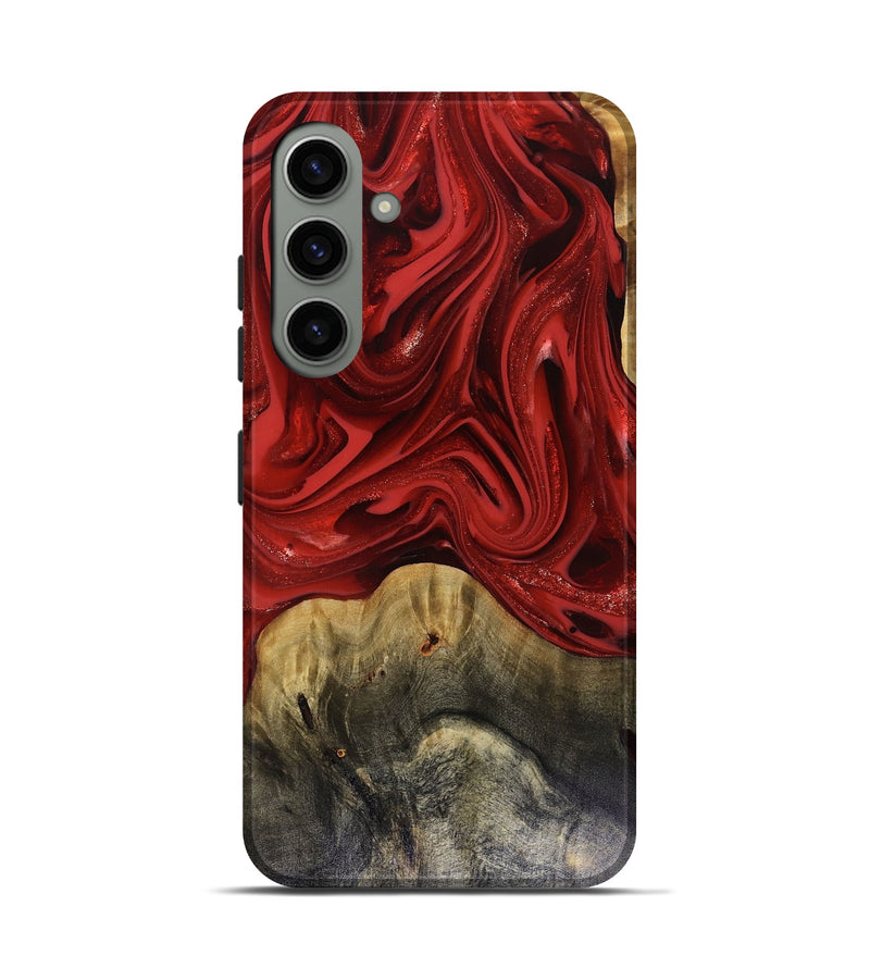 Galaxy S24 Wood Live Edge Phone Case - Oliver (Red, 816145)