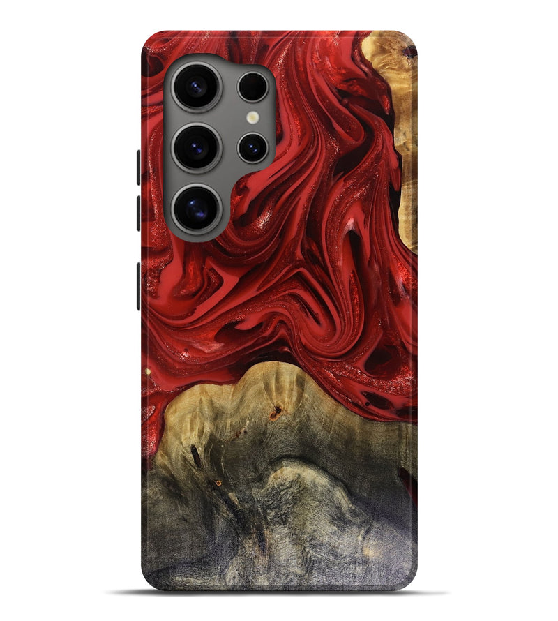 Galaxy S25 Ultra Wood Live Edge Phone Case - Oliver (Red, 816145)