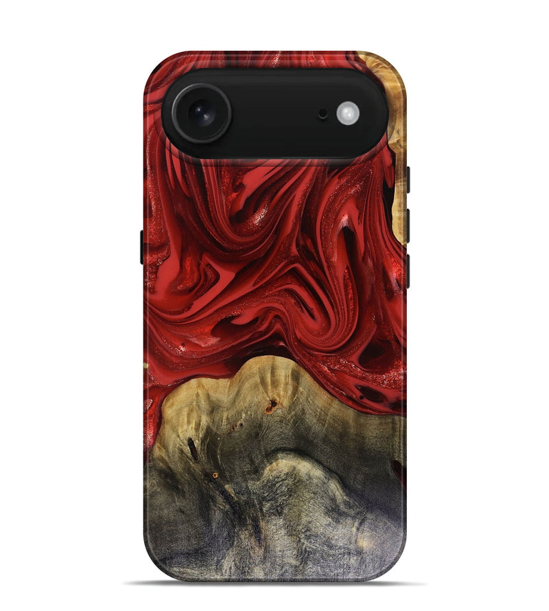 iPhone 17 Air Wood Live Edge Phone Case - Oliver (Red, 816145)