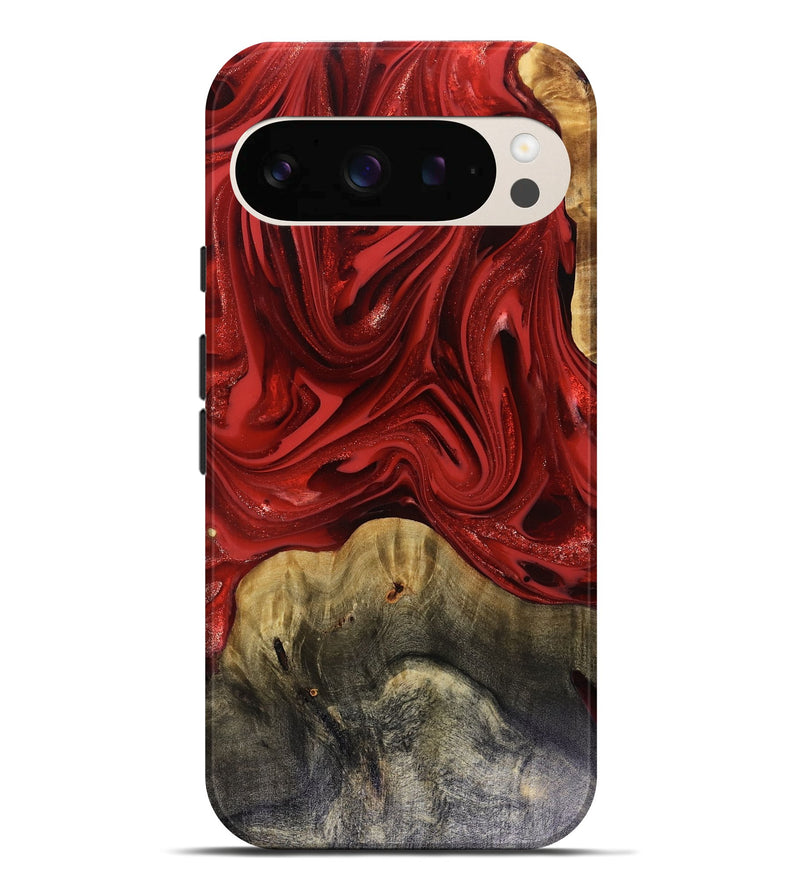 Pixel 10 Pro XL Wood Live Edge Phone Case - Oliver (Red, 816145)