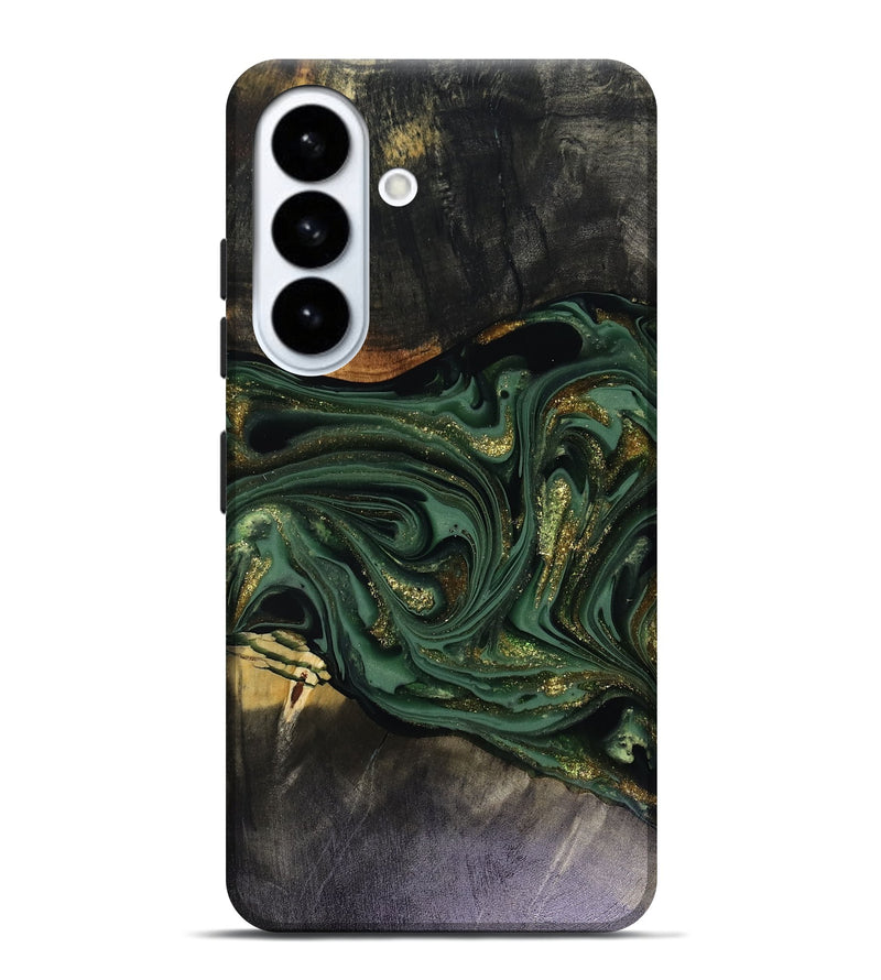 Galaxy S26 Plus Wood Live Edge Phone Case - Murphy (Green, 816146)