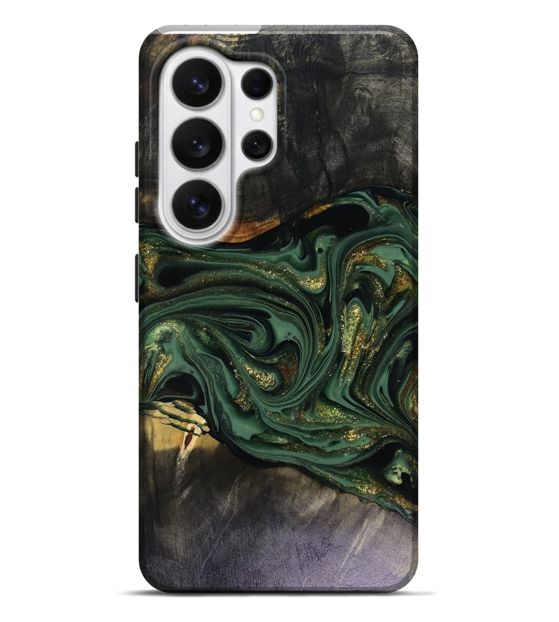 Galaxy S26 Ultra Wood Live Edge Phone Case - Murphy (Green, 816146)