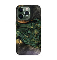 iPhone 13 Pro Wood Live Edge Phone Case - Murphy (Green, 816146)