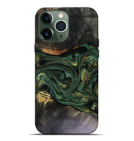 iPhone 13 Pro Max Wood Live Edge Phone Case - Murphy (Green, 816146)