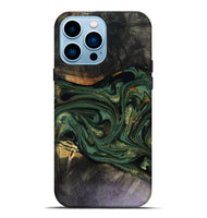 iPhone 14 Pro Max Wood Live Edge Phone Case - Murphy (Green, 816146)