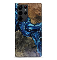 Galaxy S22 Ultra Wood Live Edge Phone Case - Jenni (Blue, 816147)