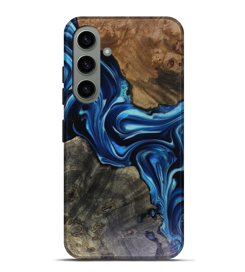 Galaxy S24 Plus Wood Live Edge Phone Case - Jenni (Blue, 816147)