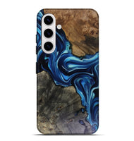 Galaxy S25 Plus Wood Live Edge Phone Case - Jenni (Blue, 816147)