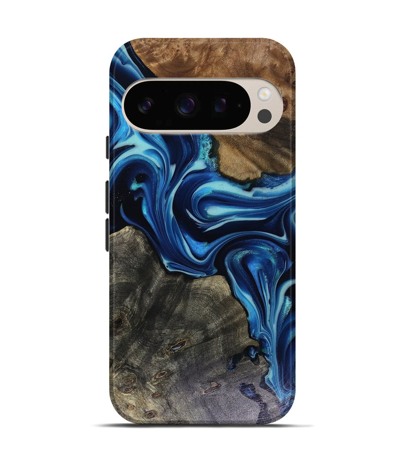 Pixel 10 Wood Live Edge Phone Case - Jenni (Blue, 816147)