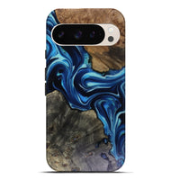 Pixel 9 Pro XL Wood Live Edge Phone Case - Jenni (Blue, 816147)