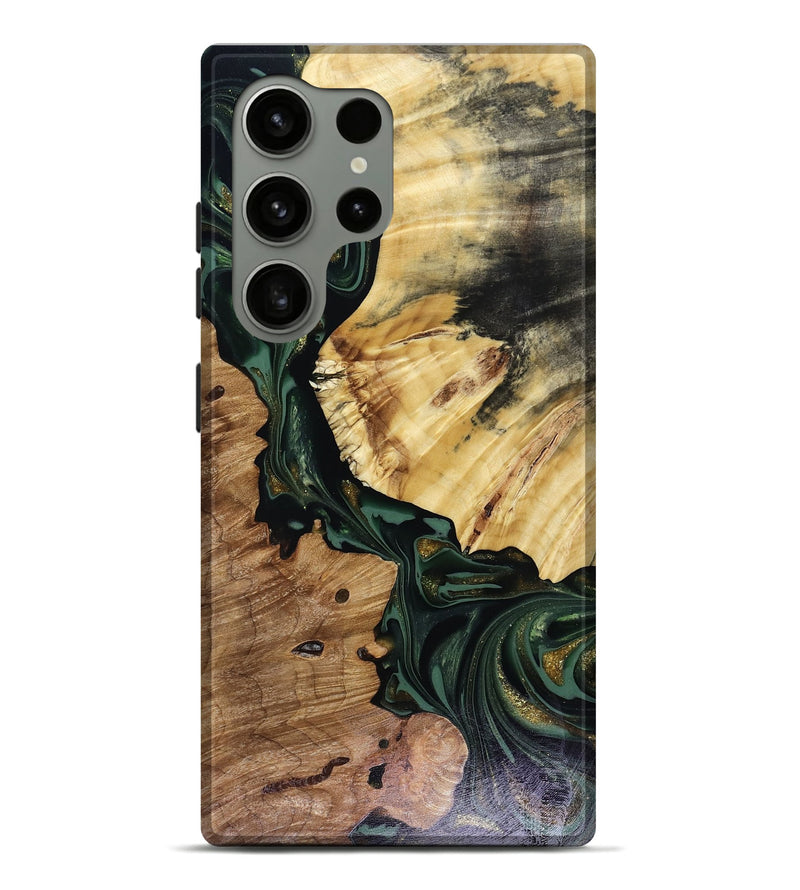 Galaxy S24 Ultra Wood Live Edge Phone Case - Kyrie (Green, 816149)