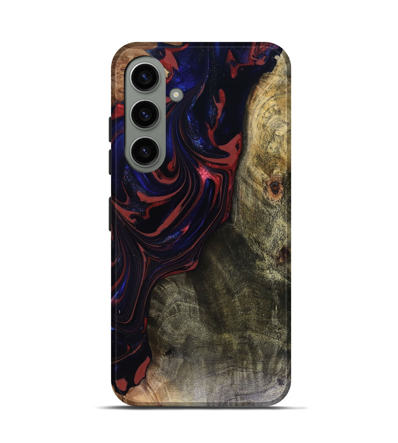 Galaxy S24 Wood Live Edge Phone Case - Cruz (Red, 816150)