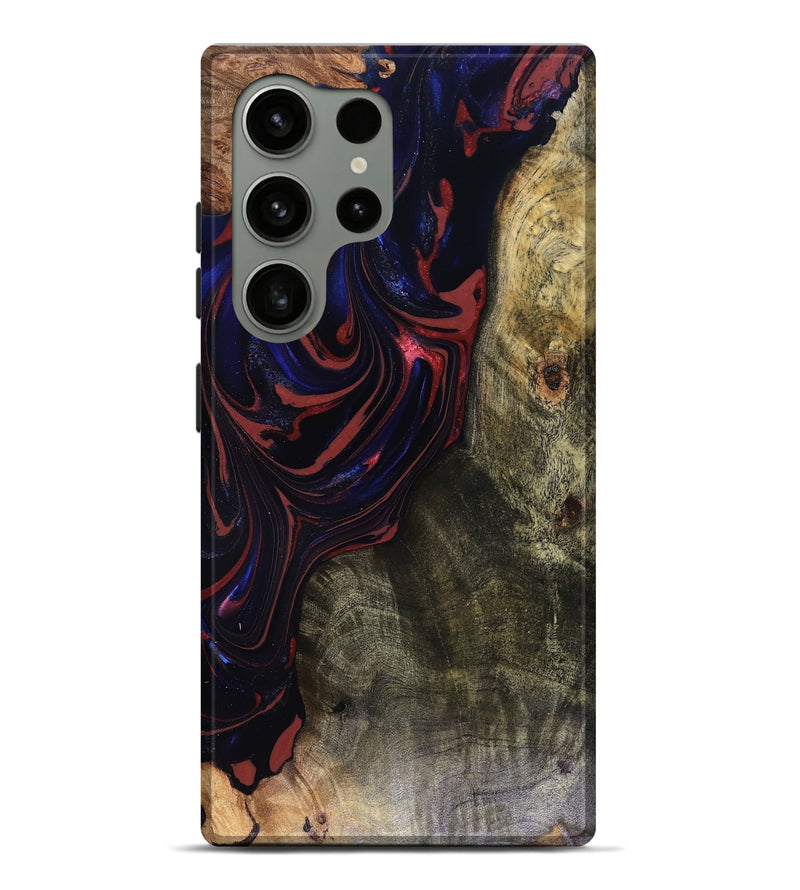 Galaxy S24 Ultra Wood Live Edge Phone Case - Cruz (Red, 816150)