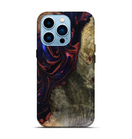 iPhone 14 Pro Wood Live Edge Phone Case - Cruz (Red, 816150)