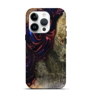 iPhone 15 Pro Wood Live Edge Phone Case - Cruz (Red, 816150)