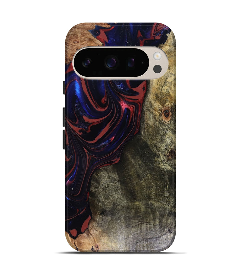 Pixel 10 Pro Wood Live Edge Phone Case - Cruz (Red, 816150)