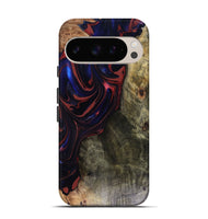 Pixel 9 Pro Wood Live Edge Phone Case - Cruz (Red, 816150)