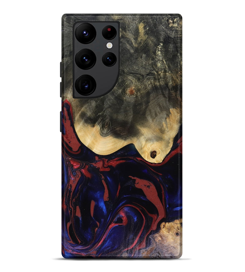 Galaxy S22 Ultra Wood Live Edge Phone Case - Dillon (Red, 816151)