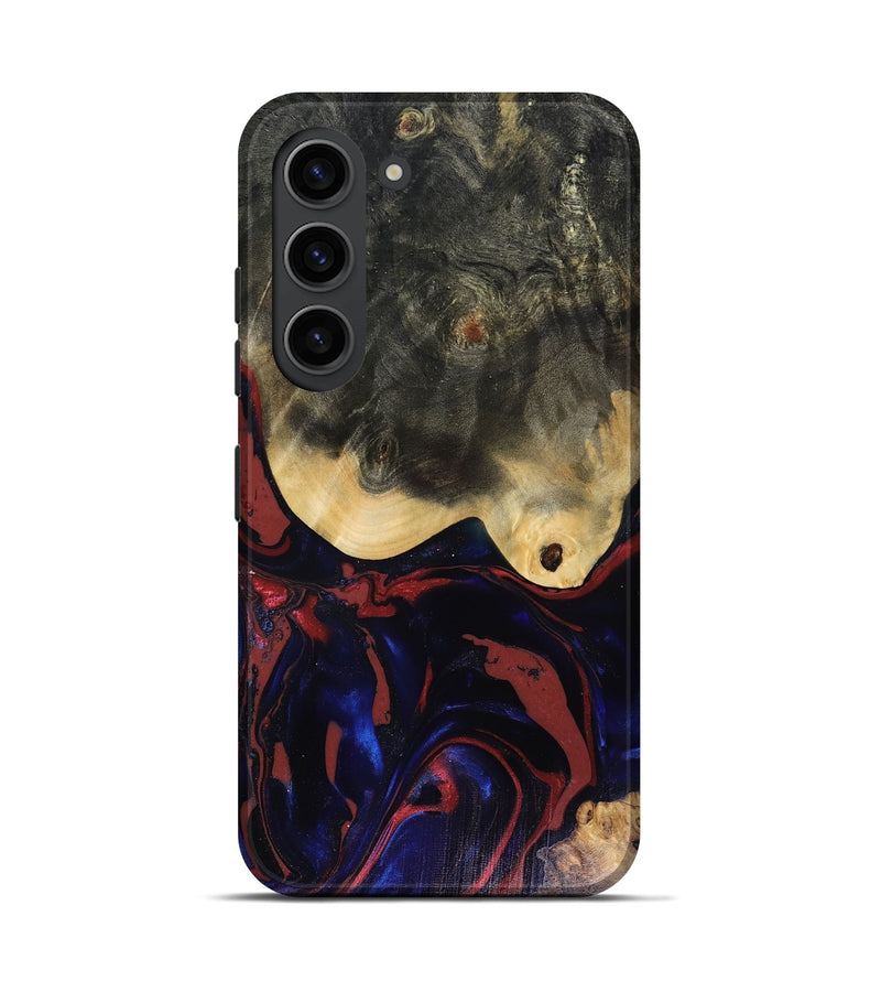 Galaxy S23 Wood Live Edge Phone Case - Dillon (Red, 816151)