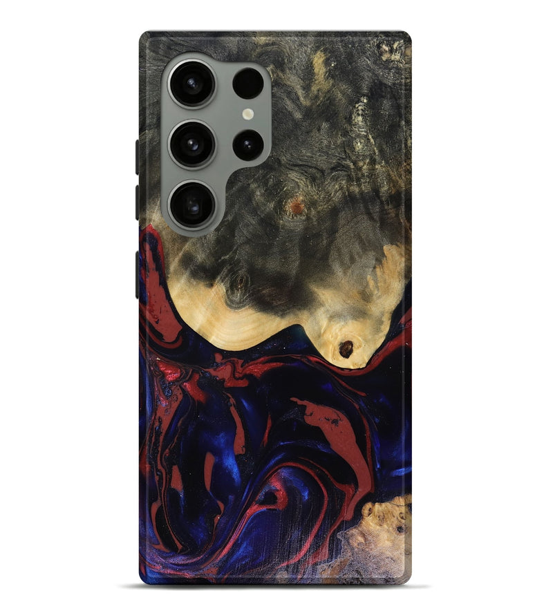 Galaxy S24 Ultra Wood Live Edge Phone Case - Dillon (Red, 816151)