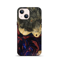 iPhone 13 mini Wood Live Edge Phone Case - Dillon (Red, 816151)