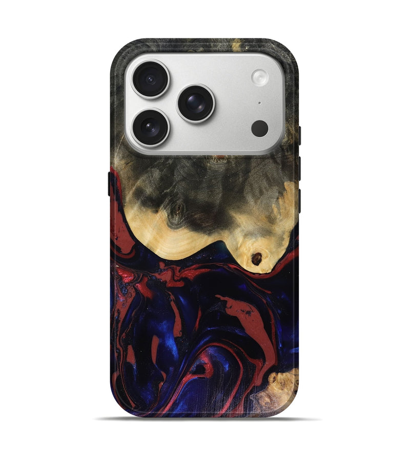 iPhone 17 Pro Wood Live Edge Phone Case - Dillon (Red, 816151)