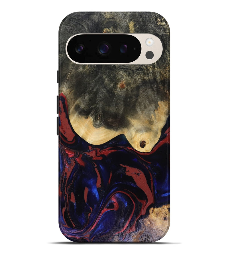 Pixel 10 Pro XL Wood Live Edge Phone Case - Dillon (Red, 816151)
