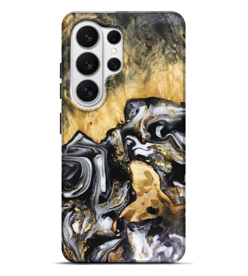 Galaxy S26 Ultra Wood Live Edge Phone Case - Bjorn (Black & White, 816152)