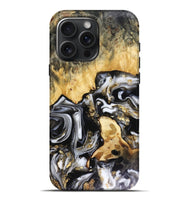 iPhone 16 Pro Max Wood Live Edge Phone Case - Bjorn (Black & White, 816152)
