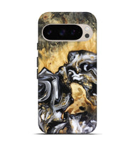 Pixel 9 Wood Live Edge Phone Case - Bjorn (Black & White, 816152)