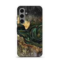Galaxy S24 Wood Live Edge Phone Case - Nixon (Green, 816155)
