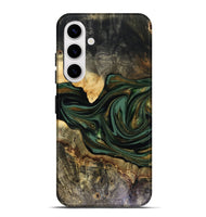 Galaxy S25 Plus Wood Live Edge Phone Case - Nixon (Green, 816155)