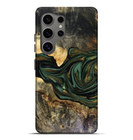 Galaxy S25 Ultra Wood Live Edge Phone Case - Nixon (Green, 816155)