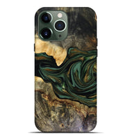 iPhone 13 Pro Max Wood Live Edge Phone Case - Nixon (Green, 816155)