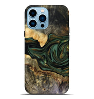 iPhone 14 Pro Max Wood Live Edge Phone Case - Nixon (Green, 816155)