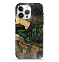 iPhone 15 Pro Max Wood Live Edge Phone Case - Nixon (Green, 816155)