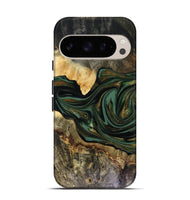Pixel 10 Pro Wood Live Edge Phone Case - Nixon (Green, 816155)