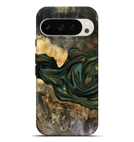 Pixel 10 Pro XL Wood Live Edge Phone Case - Nixon (Green, 816155)