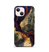 iPhone 13 mini Wood Live Edge Phone Case - Tristen (Red, 816159)