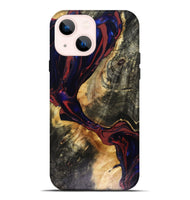 iPhone 14 Plus Wood Live Edge Phone Case - Tristen (Red, 816159)