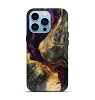 iPhone 14 Pro Wood Live Edge Phone Case - Tristen (Red, 816159)