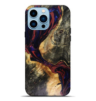 iPhone 14 Pro Max Wood Live Edge Phone Case - Tristen (Red, 816159)
