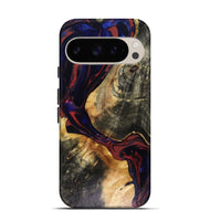 Pixel 9 Pro Wood Live Edge Phone Case - Tristen (Red, 816159)