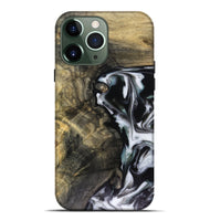 iPhone 13 Pro Max Wood Live Edge Phone Case - Curt (Black & White, 816161)