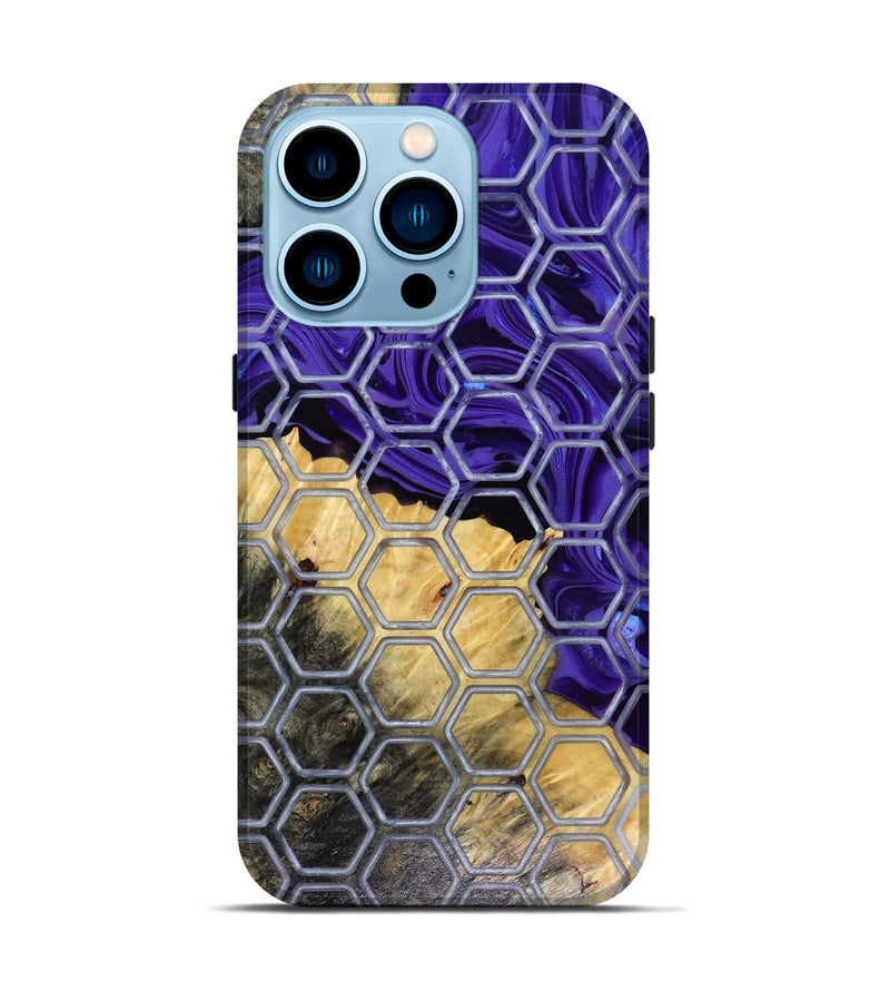 iPhone 14 Pro Wood Live Edge Phone Case - Grayson (Pattern, 816162)